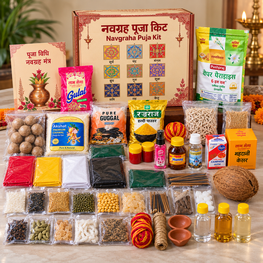 नवग्रह पूजा किट (39 सामग्री)