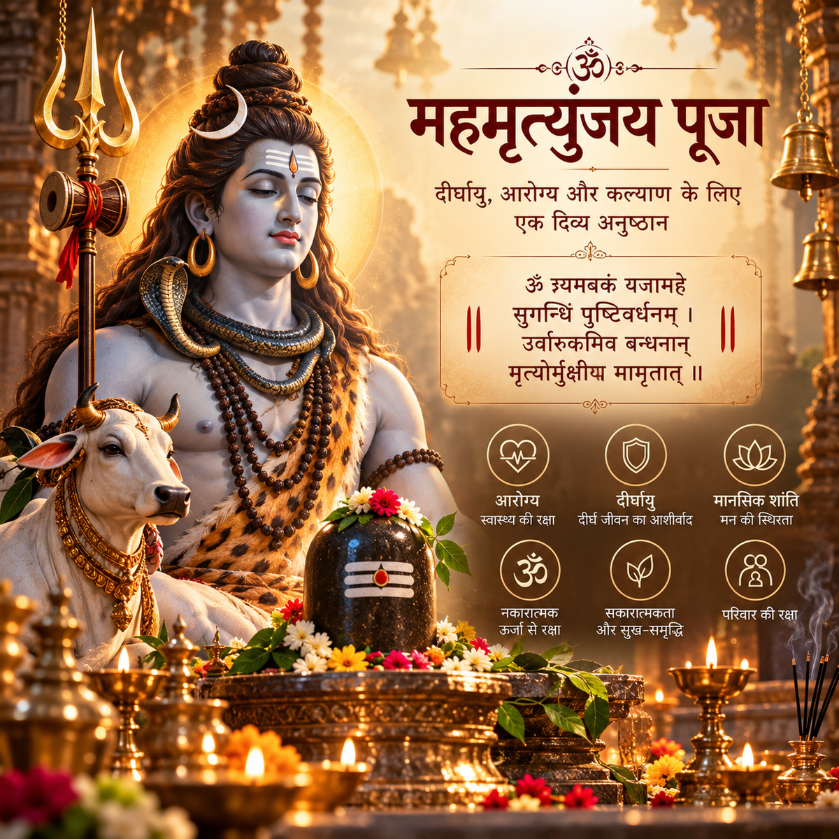 महामृत्युंजय पूजा किट (44 सामग्री)